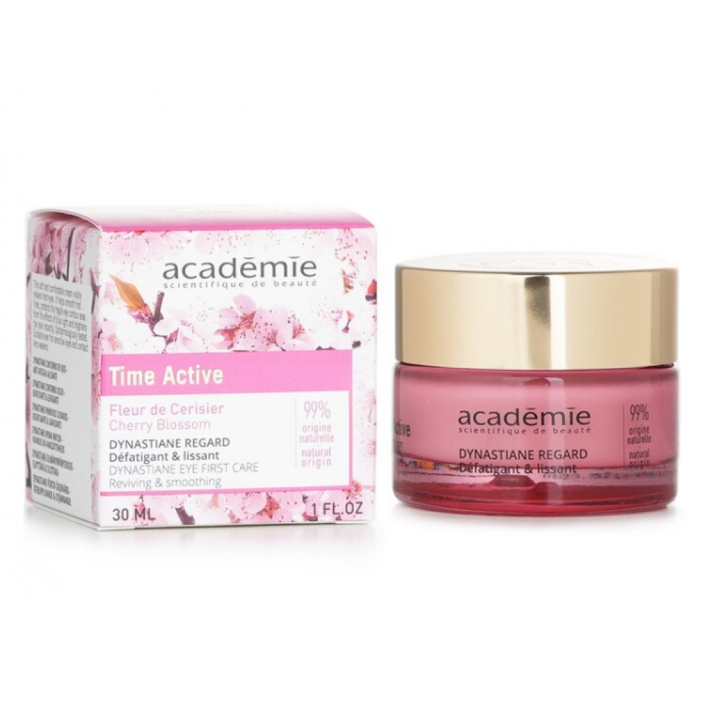 Крем вокруг глаз с разглаживающим эффектом - Academie Time Active Cherry Blossom Dynastiane Eye First Care 30 мл