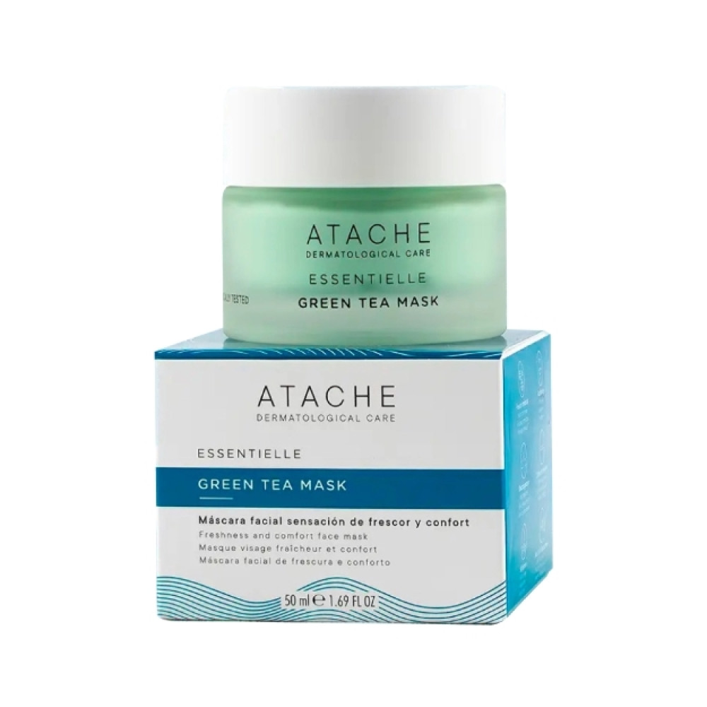 Atache Essentielle Reaffirming Green Tea Mask - Восстанавливающая и успокаивающая маска с экстрактом зеленого чая 50 мл Atache Essentielle Reaffirming Green Tea Mask - Восстанавливающая и успокаивающая маска с экстрактом зеленого чая 50 мл