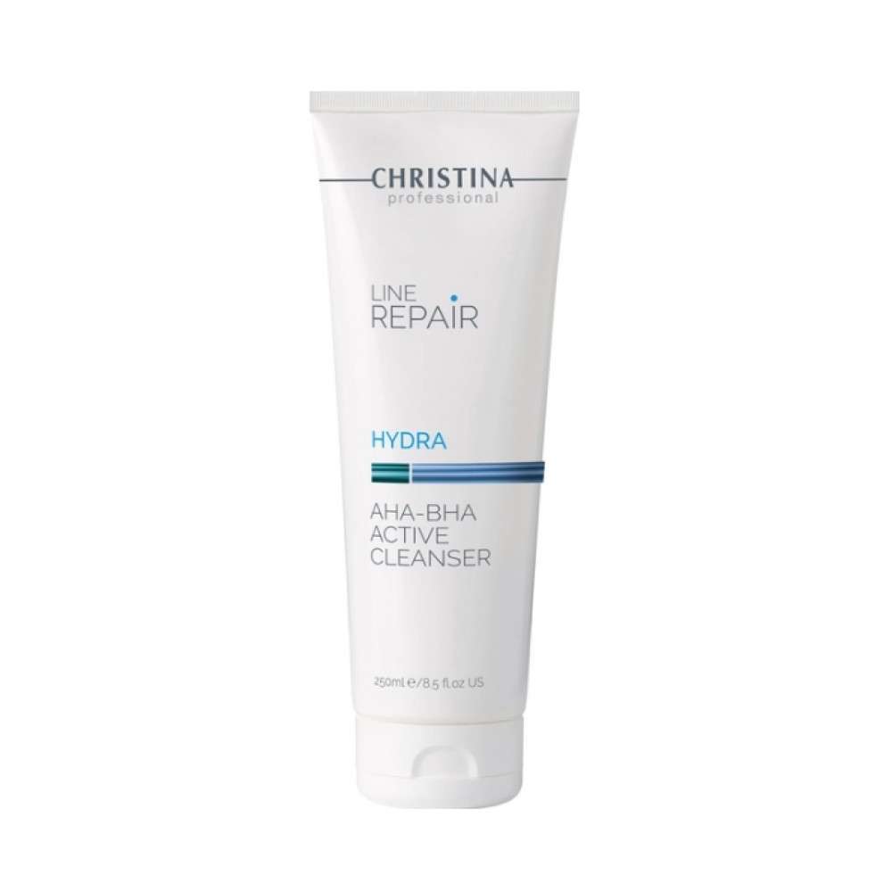 Line Repair Hydra AHA-BHA Active Cleanser - Очиститель для лица с кислотами AHA-BHA 250 мл Christina 