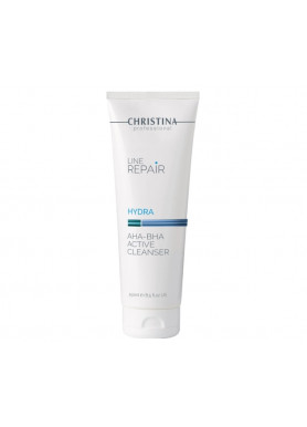 Line Repair Hydra AHA-BHA Active Cleanser - Очиститель для лица с кислотами AHA-BHA 250 мл Christina 