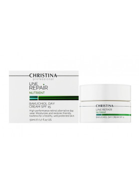 Line Repair Nutrient Bakuchiol Day Cream SPF15 - Дневной крем SPF15 с бакучиолом для лица 50 мл Christina Line Repair Nutrient Bakuchiol Day Cream SPF15 - Дневной крем SPF15 с бакучиолом для лица 50 мл Christina