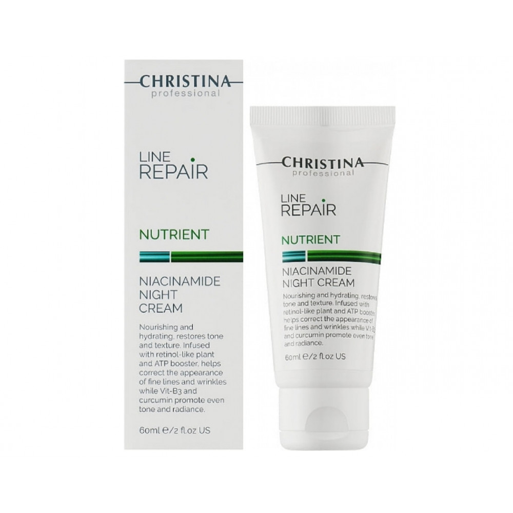 Line Repair Nutrient Niacinamide Night Cream - Ночной крем для лица с ниацинамидом 60 мл Christina 