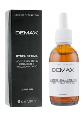 Сыворотка «Коллаген + гиалуроновая кислота» Demax 50 ml Сыворотка «Коллаген + гиалуроновая кислота» Demax 50 ml