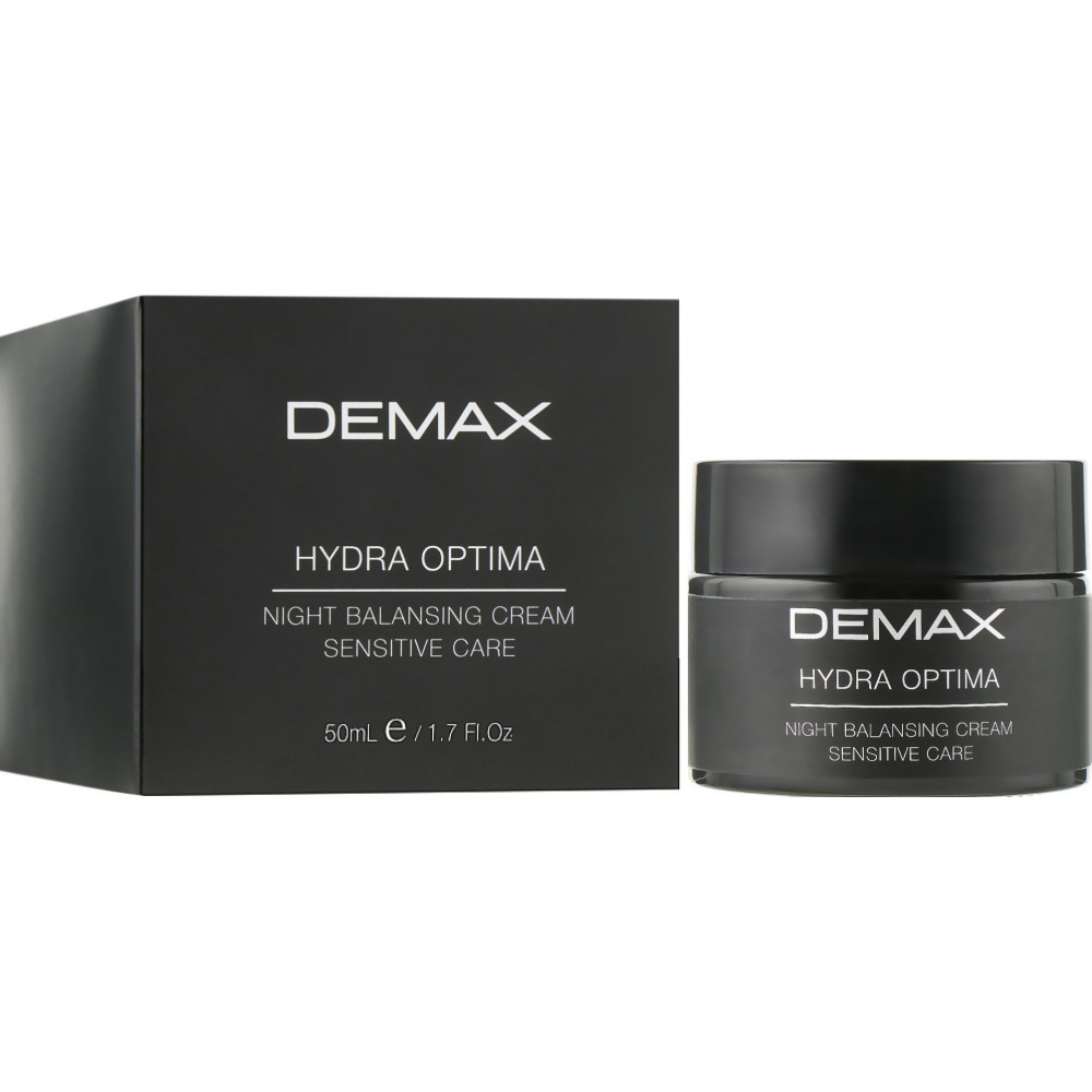 Восстанавливающий ночной крем для лица "Гидрооптима" - Hydra Optima Night Balancing Cream Sensitive Demax 50 мл Восстанавливающий ночной крем для лица "Гидрооптима" - Hydra Optima Night Balancing Cream Sensitive Demax 50 мл