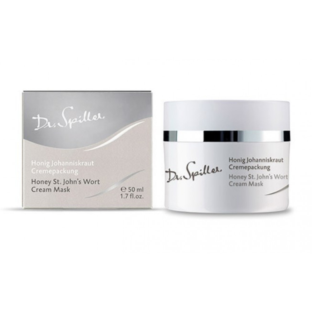Honey St. John’s Wort Cream Mask Dr. Spiller - Успокаивающая крем-маска с маслом зверобоя для сухой, чувствительной и обезвоженной кожи 50 мл