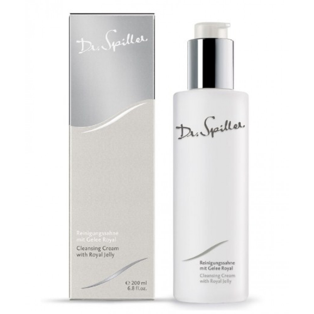 Cleansing Cream with Royal Jelly Dr. Spiller - Очищающий крем для сухой и чувствительной кожи с королевским желе 200 мл