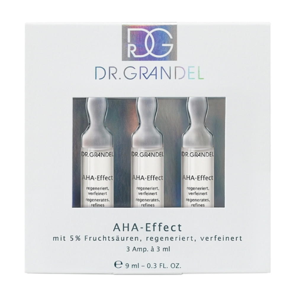 Ампульный концентрат с AHA-кислотами "Альфа-эффект" - Dr. Grandel AHA Effect Ampoule 3 ампулы по 3 мл
