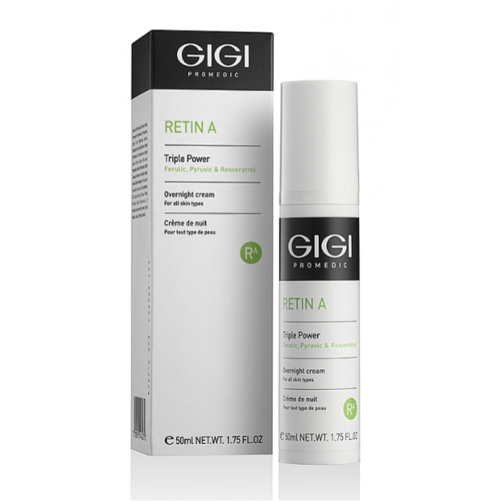 Retin A Triple Power OVERNIGHT CREAM / Активный обновляющий крем 50 мл GiGi Retin A Triple Power OVERNIGHT CREAM / Активный обновляющий крем 50 мл GiGi