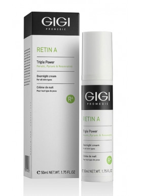 Retin A Triple Power OVERNIGHT CREAM / Активный обновляющий крем 50 мл GiGi