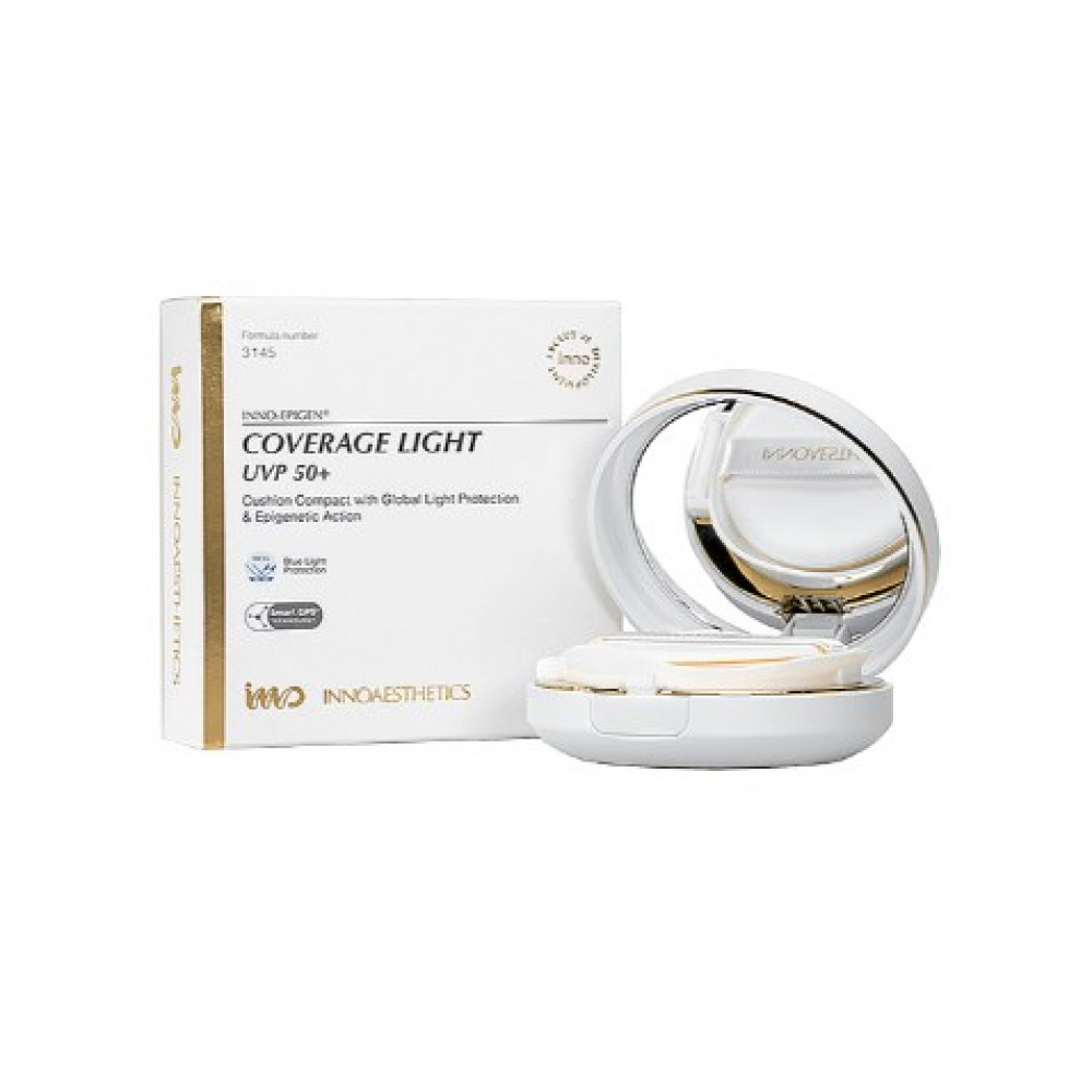 Innoaesthetics Epigen Coverage Light Uvp 50+ - Компактная тональная основа (кушон) с SPF 50+ 14 г