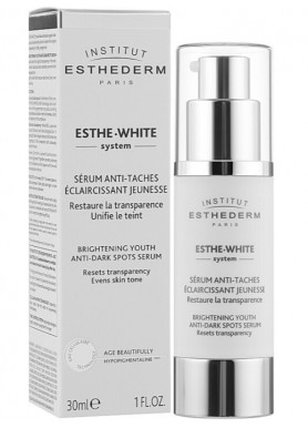 Осветляющая омолаживающая сыворотка Institut Esthederm Esthe-White System Brightening Youth Anti-Dark Spots Serum 30 мл Осветляющая омолаживающая сыворотка Institut Esthederm Esthe-White System Brightening Youth Anti-Dark Spots Serum 30 мл