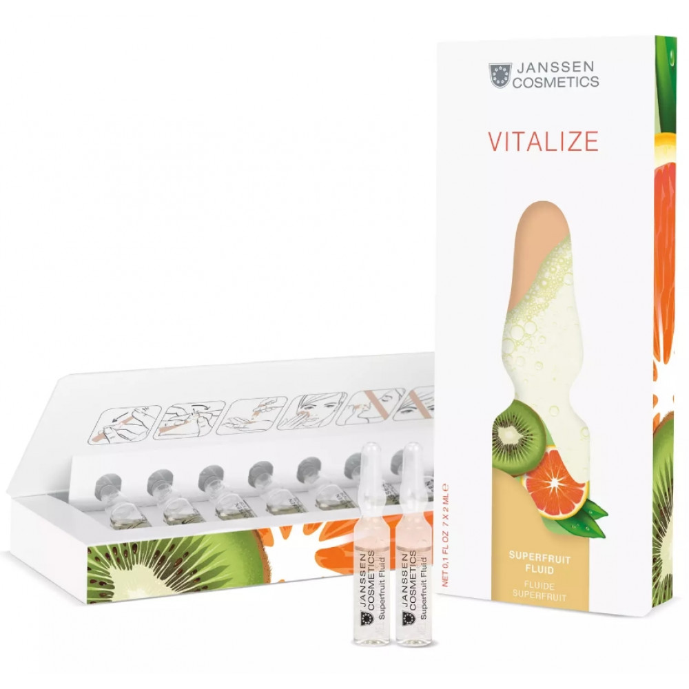 Фруктовые ампулы с витамином С - Janssen Cosmetics Ampoules Superfruit Fluid 7 шт. по 2 мл Фруктовые ампулы с витамином С - Janssen Cosmetics Ampoules Superfruit Fluid 7 шт. по 2 мл