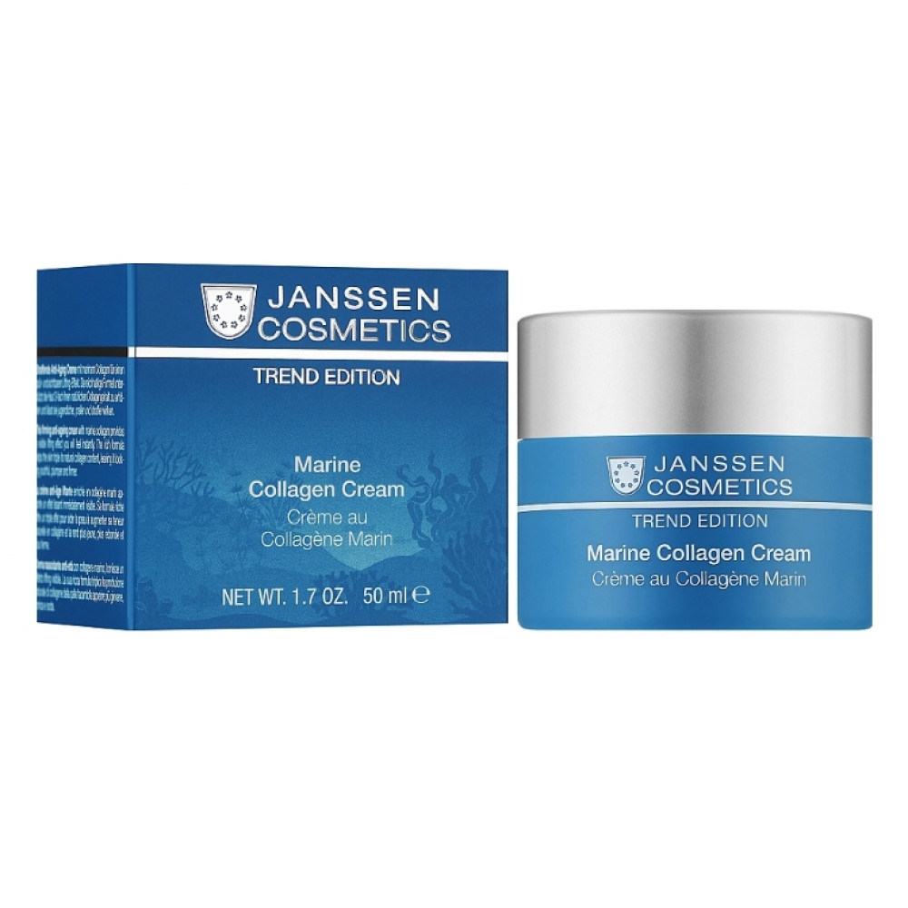 Janssen Trend Edition Marine Collagen Cream - Укрепляющий лифтинг-крем с морским коллагеном 50 мл Janssen Trend Edition Marine Collagen Cream - Укрепляющий лифтинг-крем с морским коллагеном 50 мл