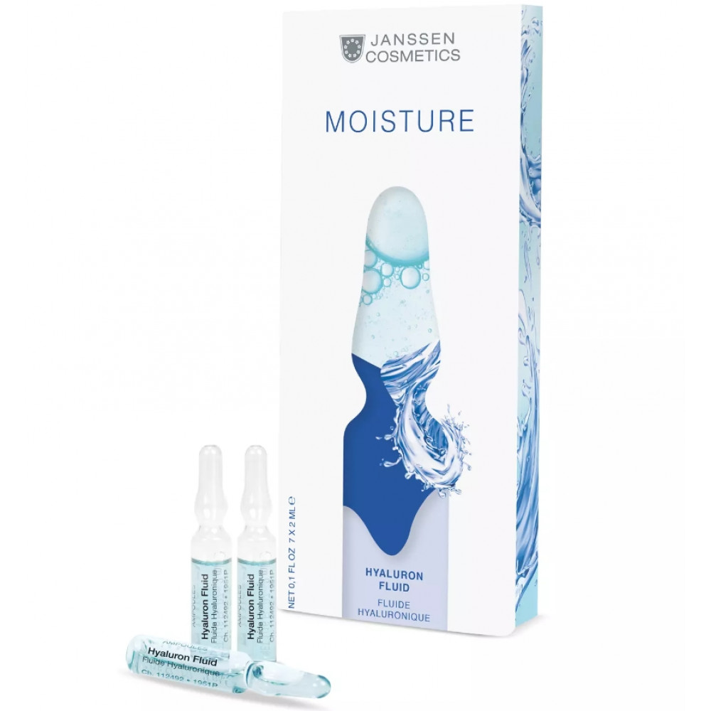 Ультраувлажняющая сыворотка с гиалуроновой кислотой - Janssen Cosmetics Ampoules Hyaluron Fluid 7 шт. по 2 мл