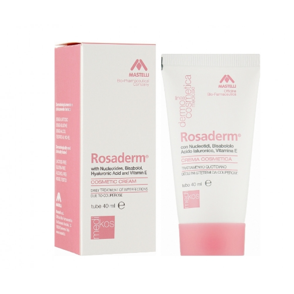 Mastelli Rosaderm - Восстанавливающий крем для уменьшения проявлений купероза и розацеа 40 мл