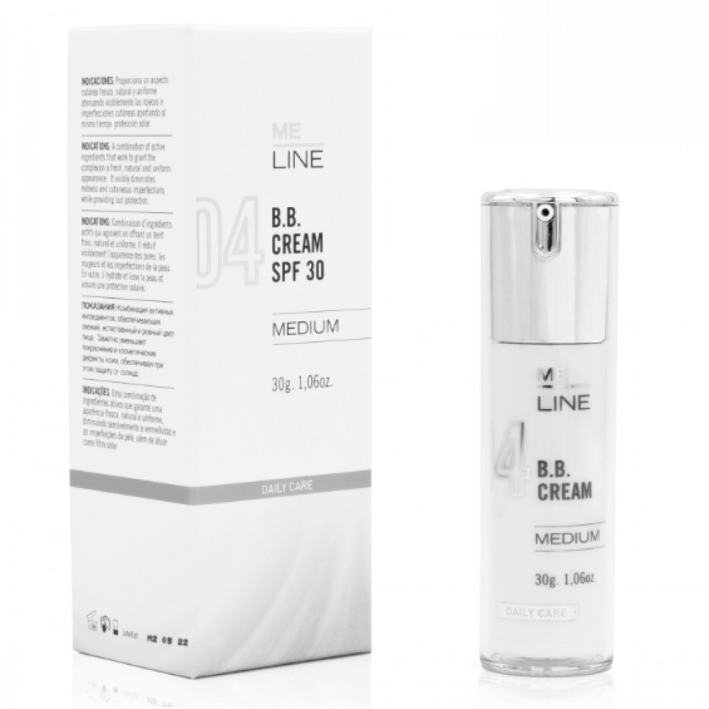 Me Line 04 BB Cream Medium - Увлажняющий тональный крем с SPF 30, средний тон 30 мл Me Line 04 BB Cream Medium - Увлажняющий тональный крем с SPF 30, средний тон 30 мл
