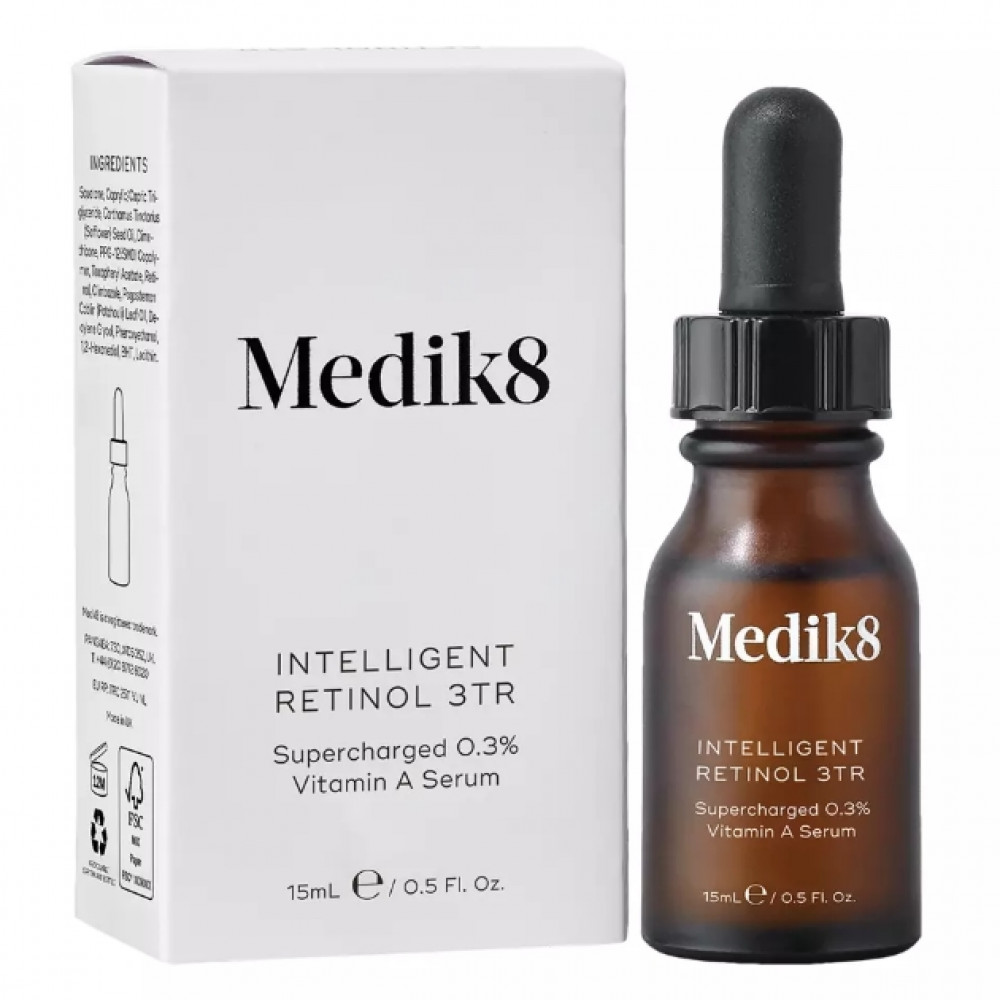 Антивозрастная сыворотка для лица с витамином А 0,3% - Medik8 Intelligent Retinol 3TR 15 мл Антивозрастная сыворотка для лица с витамином А 0,3% - Medik8 Intelligent Retinol 3TR 15 мл