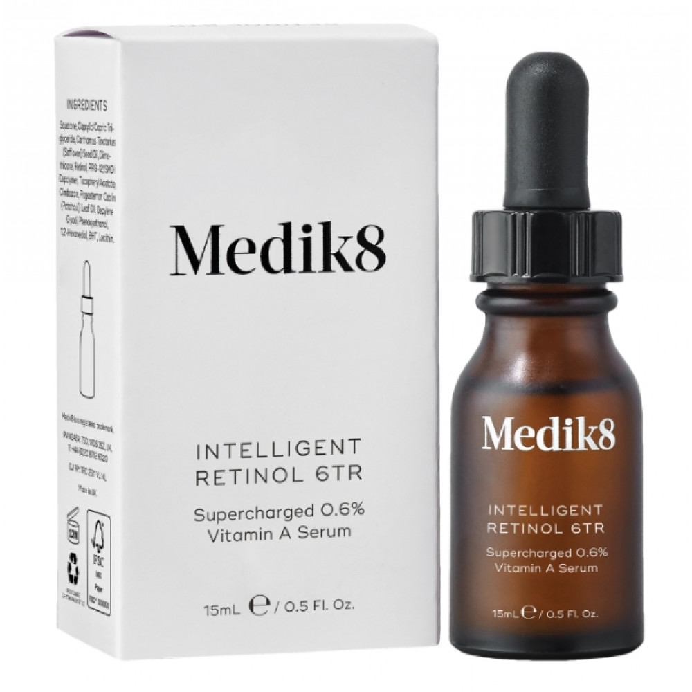 Антивозрастная сыворотка для лица с витамином А 0,6% - Medik8 Intelligent Retinol 6TR 15 мл Антивозрастная сыворотка для лица с витамином А 0,6% - Medik8 Intelligent Retinol 6TR 15 мл