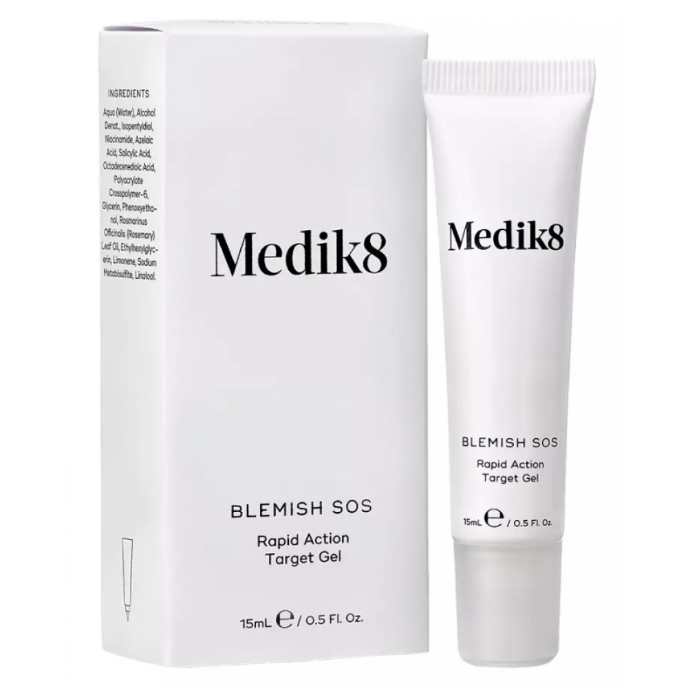 Гель против акне быстрого действия - Medik8 Blemish SOS Rapid Action Target Gel 15 мл Гель против акне быстрого действия - Medik8 Blemish SOS Rapid Action Target Gel 15 мл