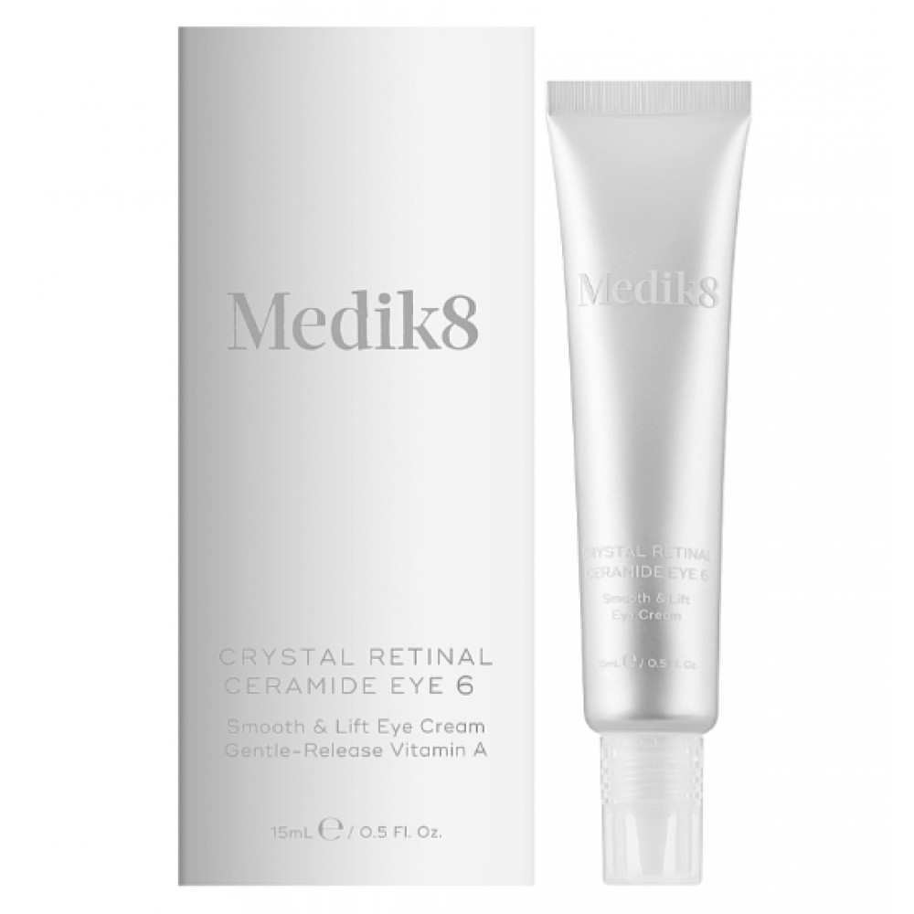 Крем для кожи под глазами с ретиналем 0,06% - Medik8 Crystal Retinal Ceramide Eye 6 15 мл Крем для кожи под глазами с ретиналем 0,06% - Medik8 Crystal Retinal Ceramide Eye 6 15 мл