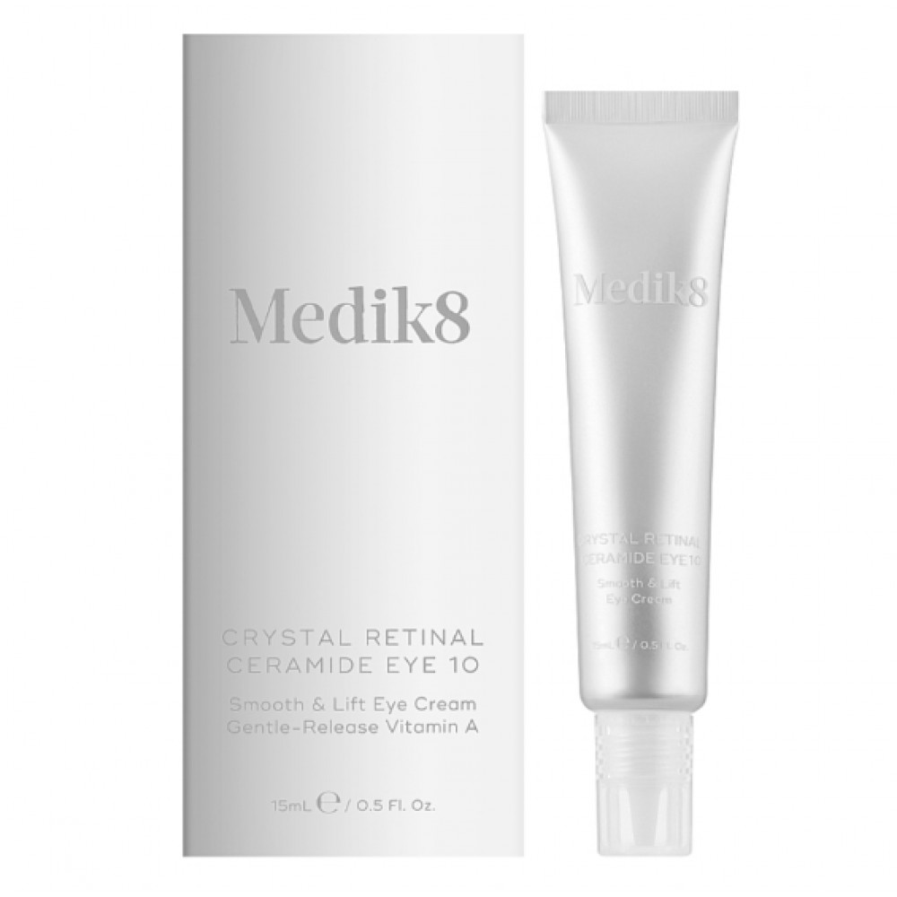 Крем для кожи под глазами с ретиналем 0,1% - Medik8 Crystal Retinal Ceramide Eye 10 15 мл Крем для кожи под глазами с ретиналем 0,1% - Medik8 Crystal Retinal Ceramide Eye 10 15 мл