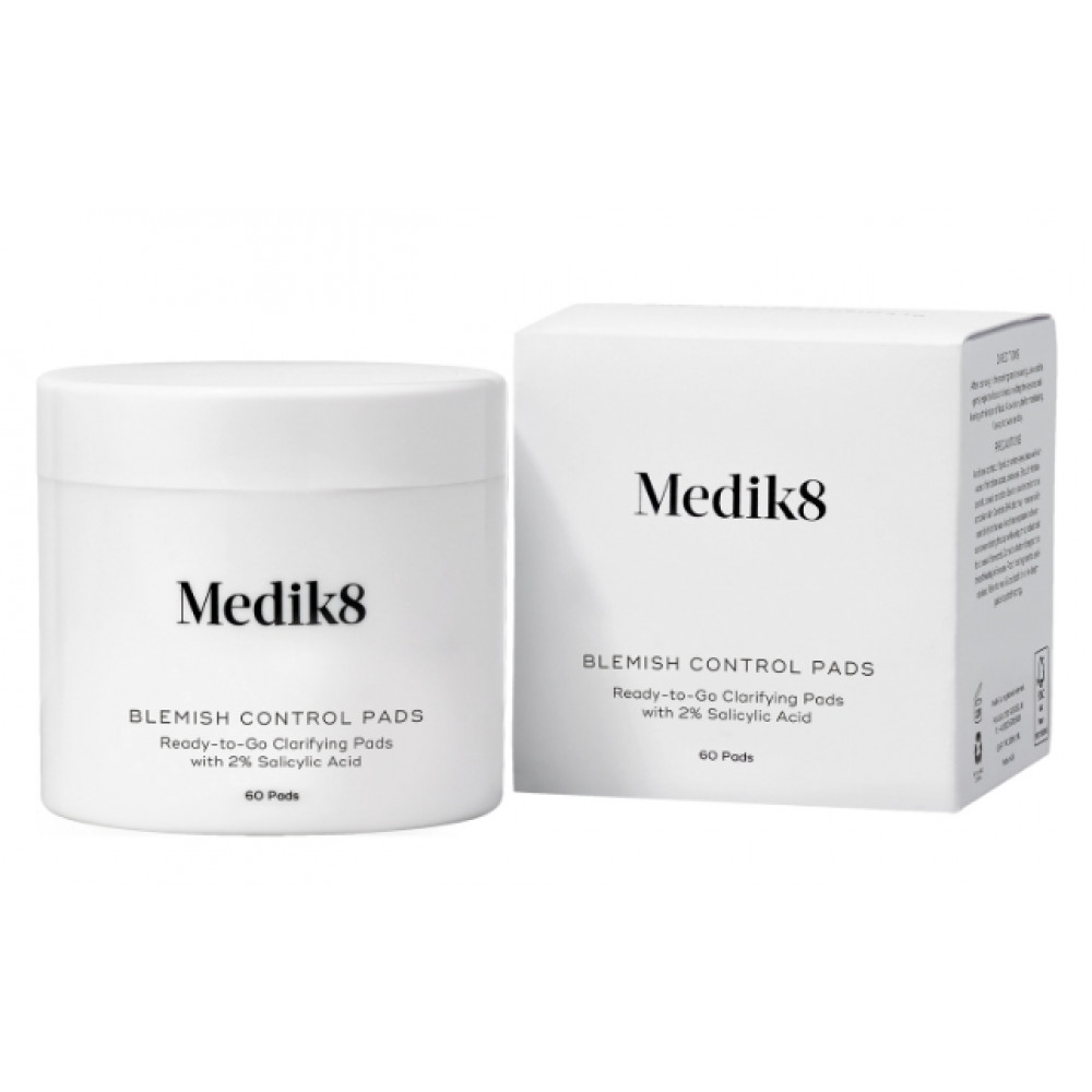 Отшелушивающие спонжи для проблемной кожи - Medik8 Blemish Control Pads Ready-to-Go Clarifying Pads 60 шт.
