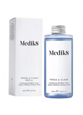 Отшелушивающий ВНА-тоник с 2% инкапсулированной салициловой кислотой - Medik8 Press&Clear 150 мл (сменная бутылочка без помпы)