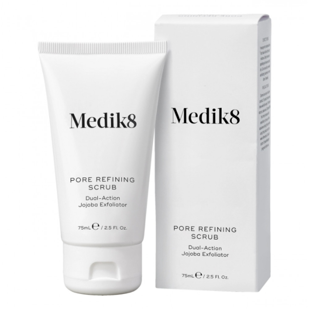 Скраб для лица с миндальной кислотой - Medik8 Pore Refining Scrub Dual-Action Jojoba Exfoliator 75 мл Скраб для лица с миндальной кислотой - Medik8 Pore Refining Scrub Dual-Action Jojoba Exfoliator 75 мл