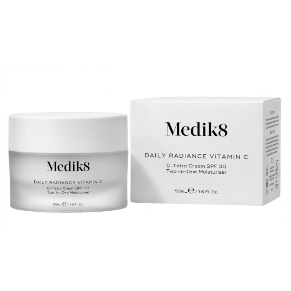Увлажняющий крем с витамином С и защитой от солнца - Medik8 Daily Radiance Vitamin C SPF30 50 мл Увлажняющий крем с витамином С и защитой от солнца - Medik8 Daily Radiance Vitamin C SPF30 50 мл