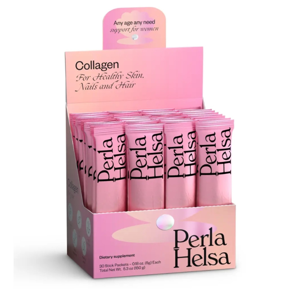 Морской коллаген, пептиды I типа - Perla Helsa Collagen Dietary Supplement 30 стиков 