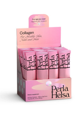 Морской коллаген, пептиды I типа - Perla Helsa Collagen Dietary Supplement 30 стиков Морской коллаген, пептиды I типа - Perla Helsa Collagen Dietary Supplement 30 стиков