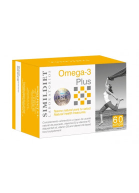 Simildiet Laboratorios Omega-3 Plus - Нутрицевтическая добавка для сохранения природной красоты кожи, волос и ногтей 60 капсул Simildiet Laboratorios Omega-3 Plus - Нутрицевтическая добавка для сохранения природной красоты кожи, волос и ногтей 60 капсул