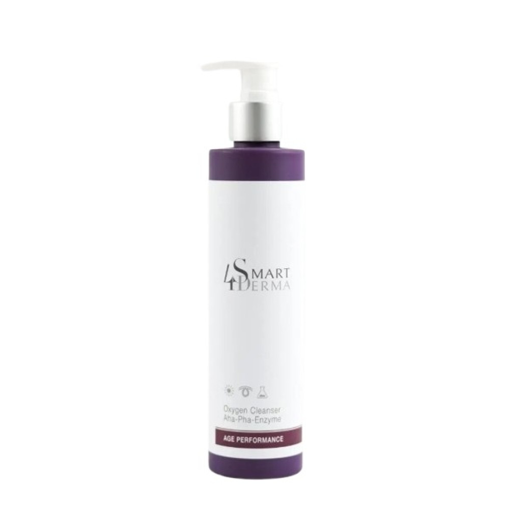 Гель для умывания Активатор энергии - Smart4Derma Age Performance Oxygen Cleanser AHA-PHA-Enzyme 250 мл Гель для умывания Активатор энергии - Smart4Derma Age Performance Oxygen Cleanser AHA-PHA-Enzyme 250 мл