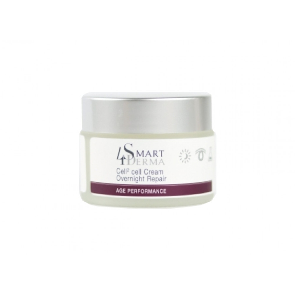 Хронобиологический энергетический ночной лифтинг-крем - Smart4Derma Age Performance Cell2Cell Cream Overnight Repair 50 мл