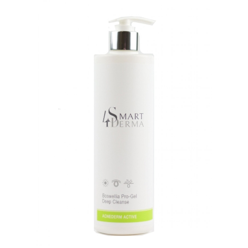 Интенсивный очищающий гель с босфелией - Smart4Derma Acne Derm Active Boswellia Pro Gel Deep Cleanse 250 мл