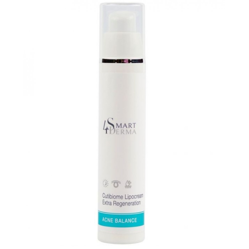 Ночной липосомальный крем Кутибиом - Smart4Derma Acne Balance Cuutibiome Lipocream Extra Regeneration 50 мл Ночной липосомальный крем Кутибиом - Smart4Derma Acne Balance Cuutibiome Lipocream Extra Regeneration 50 мл