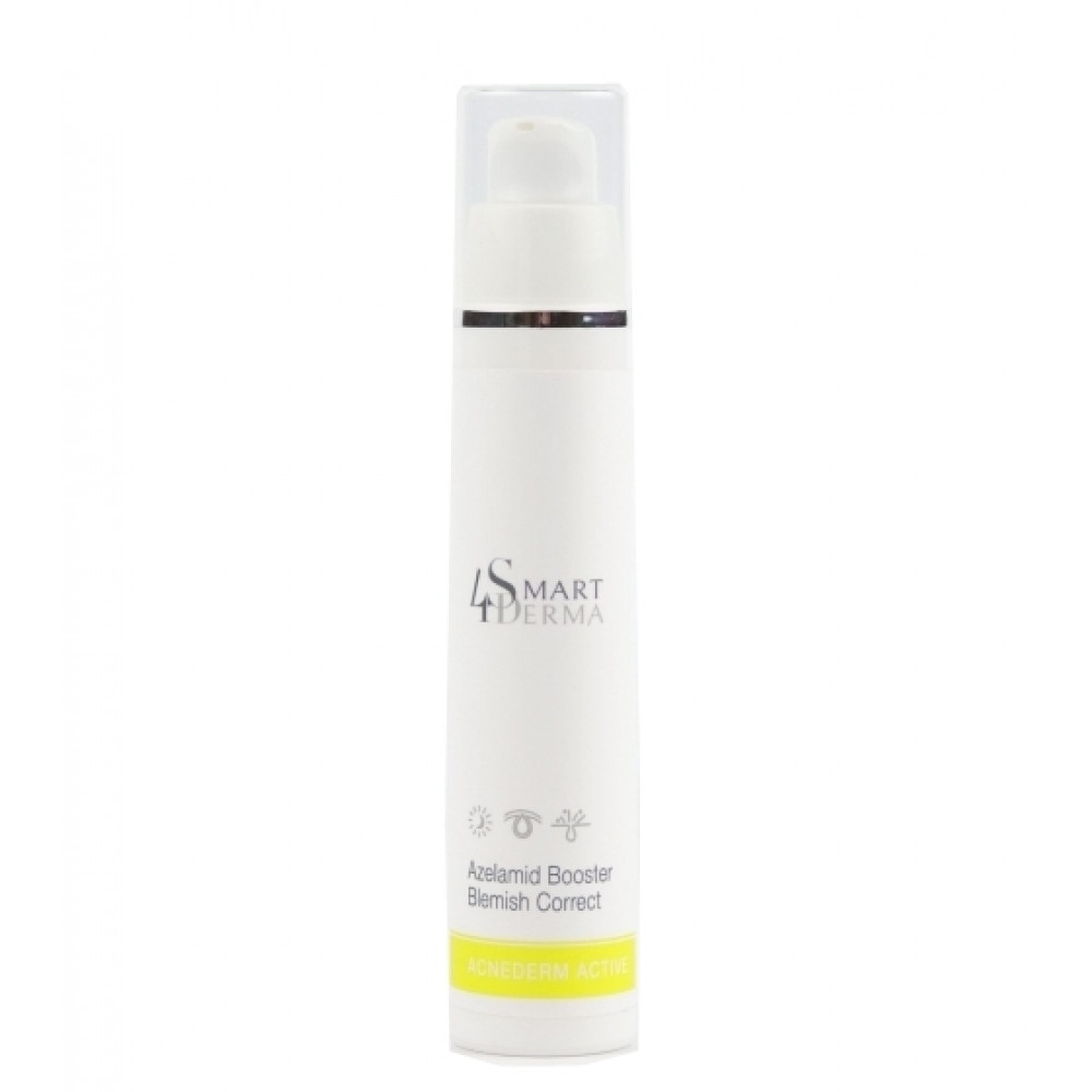 Ночной себорегулирующий флюид Азеламид - Smart4Derma Acne Derm Active Azelamid Booster Blemish Correct 50 мл