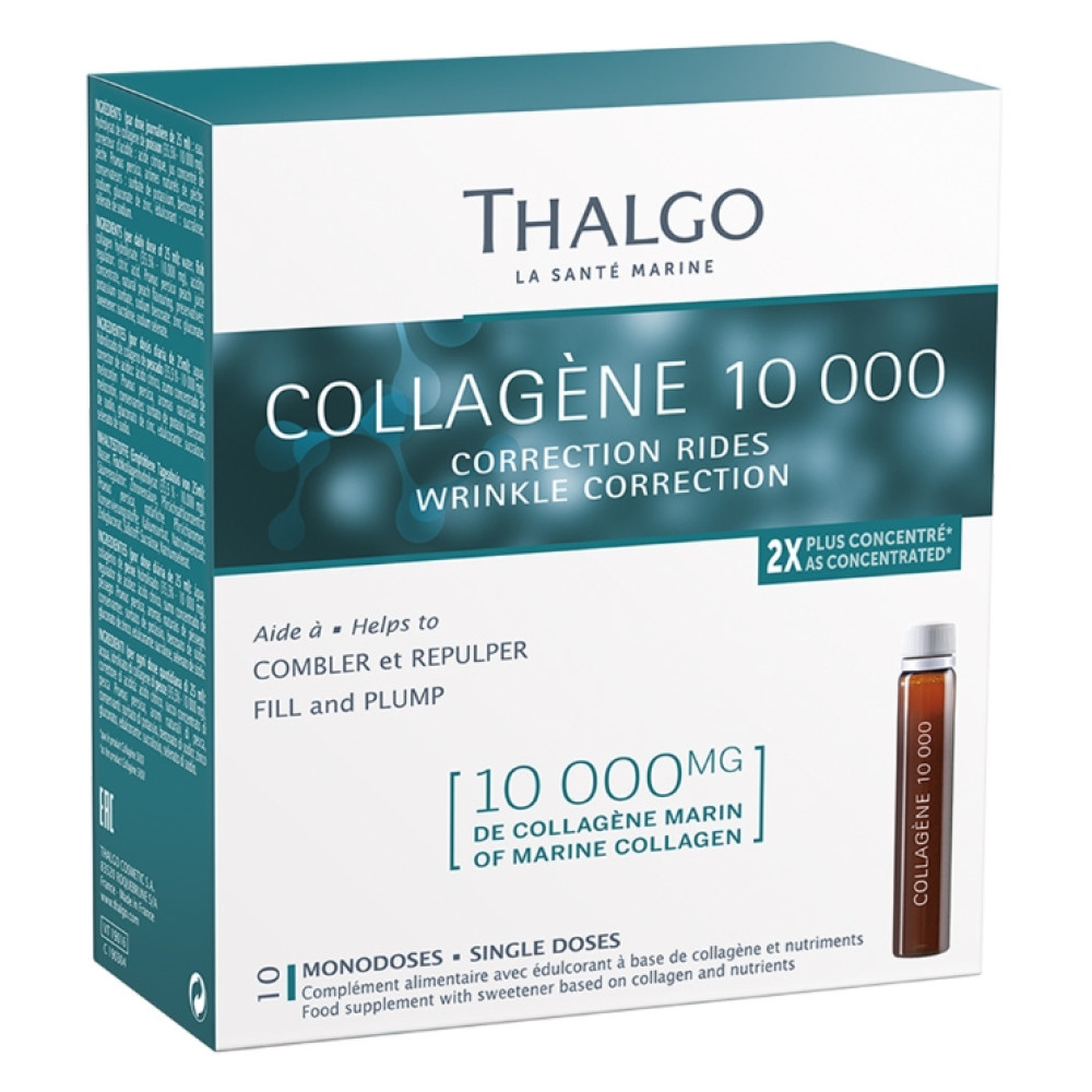 Коллаген 10 000 - Thalgo Hyalu-Procollagene Collagen 10 000 10 ампул по 25 мл Коллаген 10 000 - Thalgo Hyalu-Procollagene Collagen 10 000 10 ампул по 25 мл