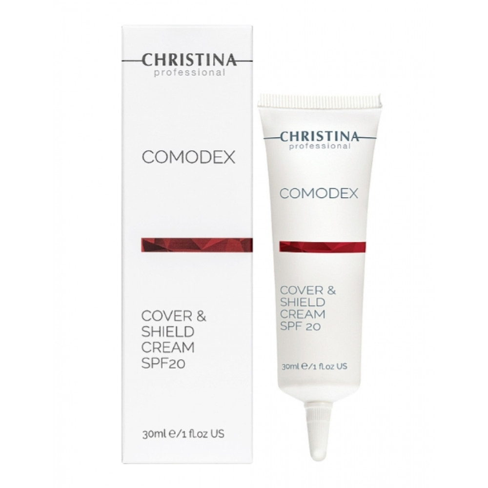 Comodex Cover&Shield Cream SPF 20 - Комодекс Крем с тонирующим эффектом и SPF 20 30 мл Christina