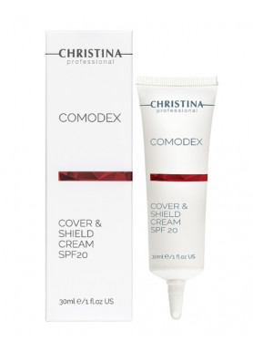Comodex Cover&Shield Cream SPF 20 - Комодекс Крем с тонирующим эффектом и SPF 20 30 мл Christina Comodex Cover&Shield Cream SPF 20 - Комодекс Крем с тонирующим эффектом и SPF 20 30 мл Christina