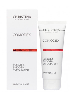 Comodex Scrub & Smooth exfoliator - Комодекс Выравнивающий скраб-эксфолиатор 75 мл Christina