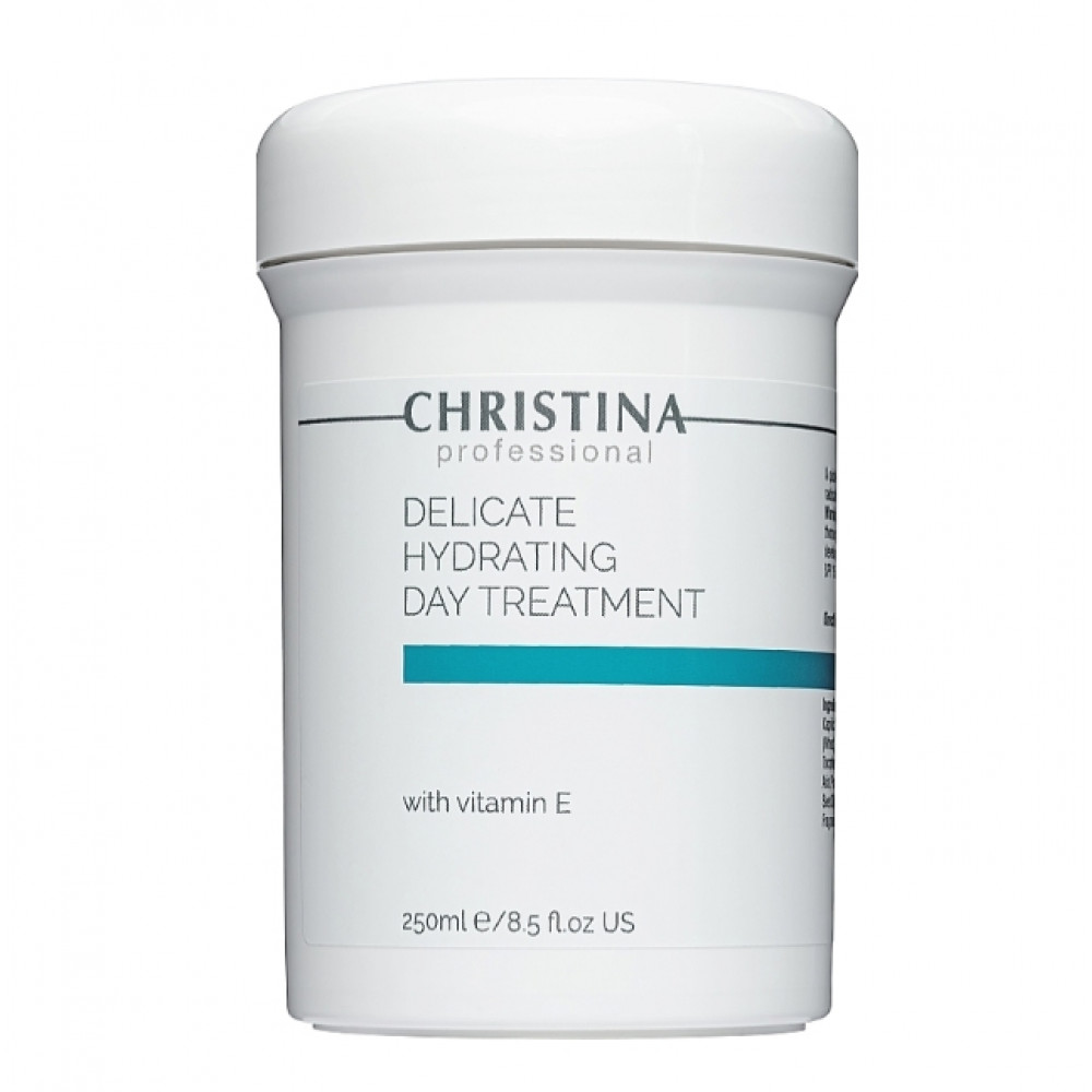 Delicate Hydrating Day Treatment + Vitamin E - Деликатный увлажняющий дневной крем с витамином Е для нормальной и сухой кожи 250 мл Christina