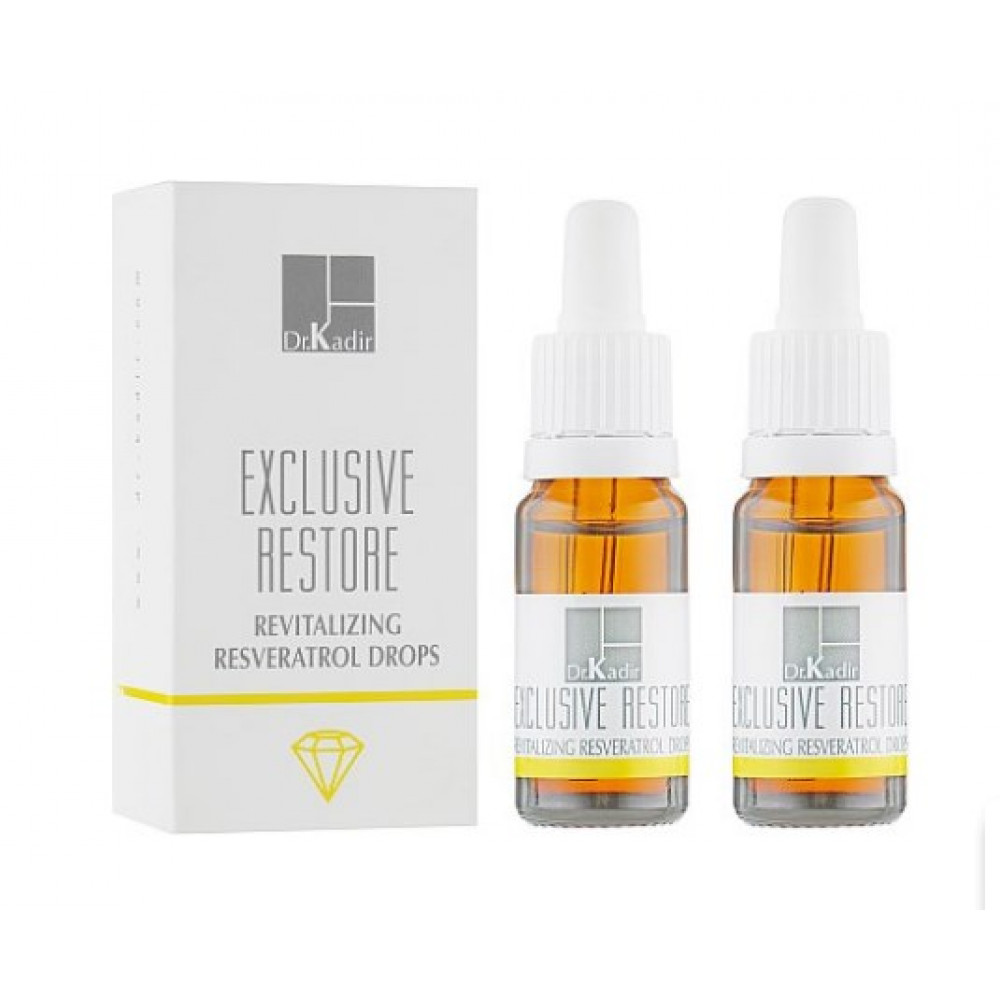 Капли ресвератрол восстанавливающие Dr. Kadir - Exclusive restore revitalizing resveratrol drops 2*10 шт Капли ресвератрол восстанавливающие Dr. Kadir - Exclusive restore revitalizing resveratrol drops 2*10 шт