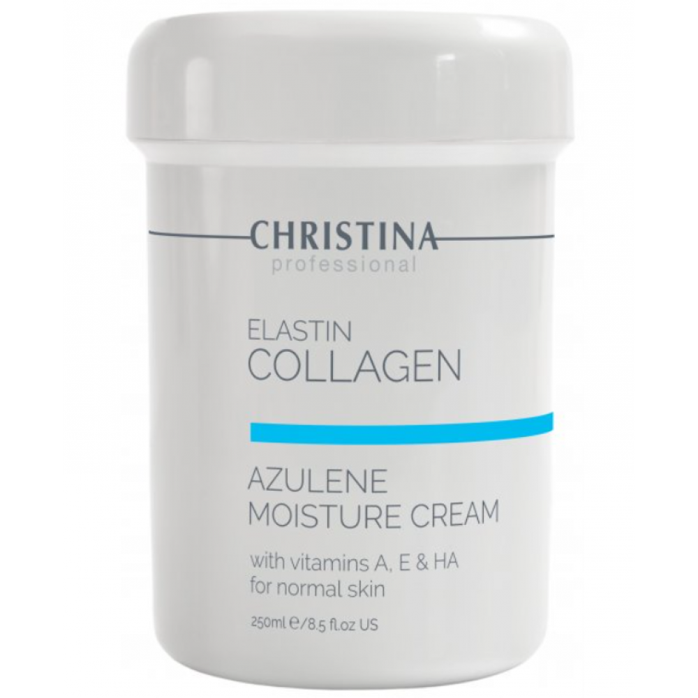 Elastin Collagen Azulene Moisture Cream with Vit. A, E & HA - Увлажняющий крем для нормальной кожи "Элластин, коллаген, азулен" 250 мл Christina Elastin Collagen Azulene Moisture Cream with Vit. A, E & HA - Увлажняющий крем для нормальной кожи "Элластин, коллаген, азулен" 250 мл Christina