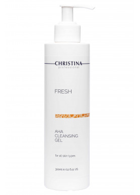 Fresh AHA Cleansing Gel - Очищающий гель с фруктовыми кислотами для всех типов кожи 300 мл Christina Fresh AHA Cleansing Gel - Очищающий гель с фруктовыми кислотами для всех типов кожи 300 мл Christina