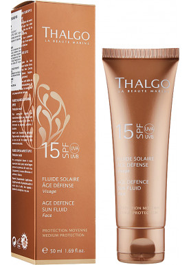 Солнцезащитный флюид Спф 15 / SPF 15 Age Defence Sun Fluid Thalgo 50 мл