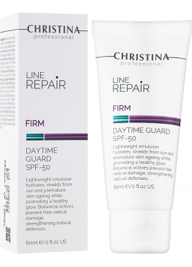 Line Repair Firm Daytime Guard SPF 50 - Легкий защитный дневной крем для лица СПФ 50 60 мл Christina 