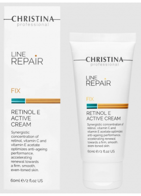 Line Repair Fix Retinol E Active Cream - Крем с ретинолом и витамином Е 60 мл Christina