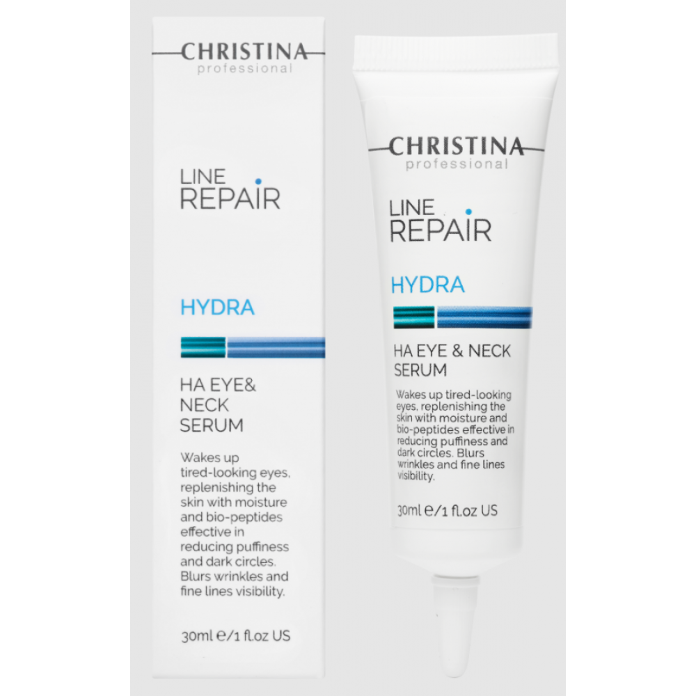 Line Repair Hydra HA Eye & Neck Serum - Сыворотка с гиалуроновой кислотой для кожи вокруг глаз и шеи 30 мл Christina Line Repair Hydra HA Eye & Neck Serum - Сыворотка с гиалуроновой кислотой для кожи вокруг глаз и шеи 30 мл Christina
