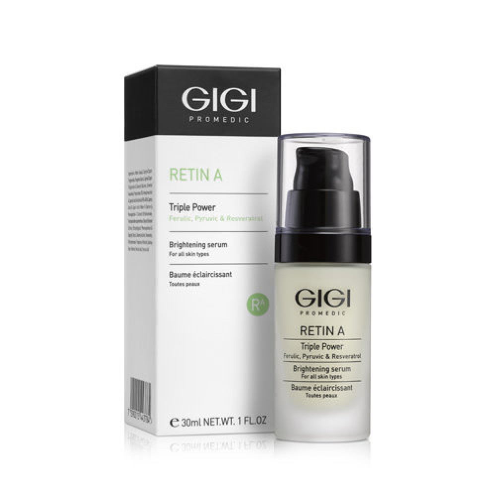 Retin A Triple Power Brightening Serum / Осветляющая сыворотка 30 мл GiGi Retin A Triple Power Brightening Serum / Осветляющая сыворотка 30 мл GiGi